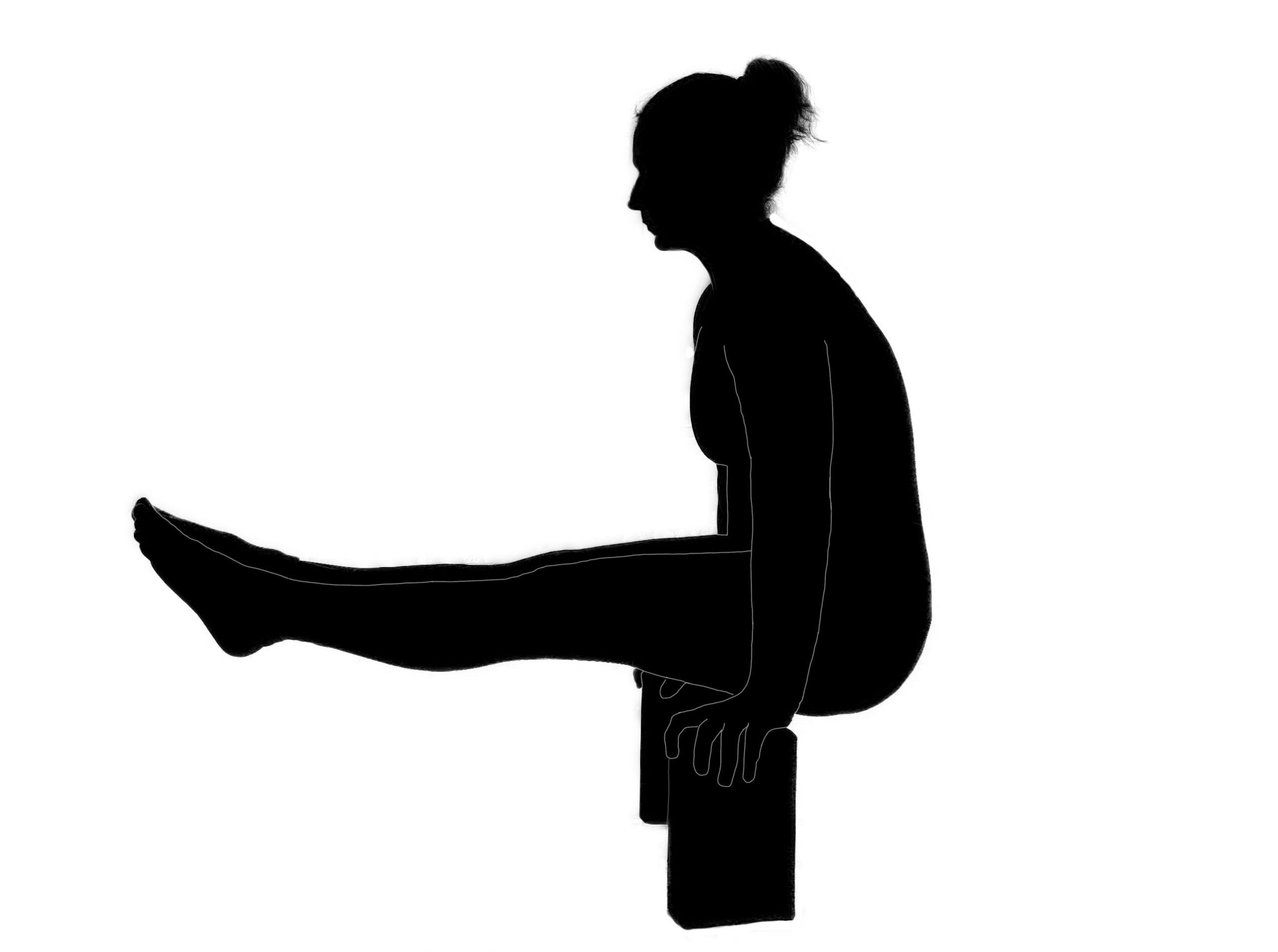 Woman doing L-Sit Exercise