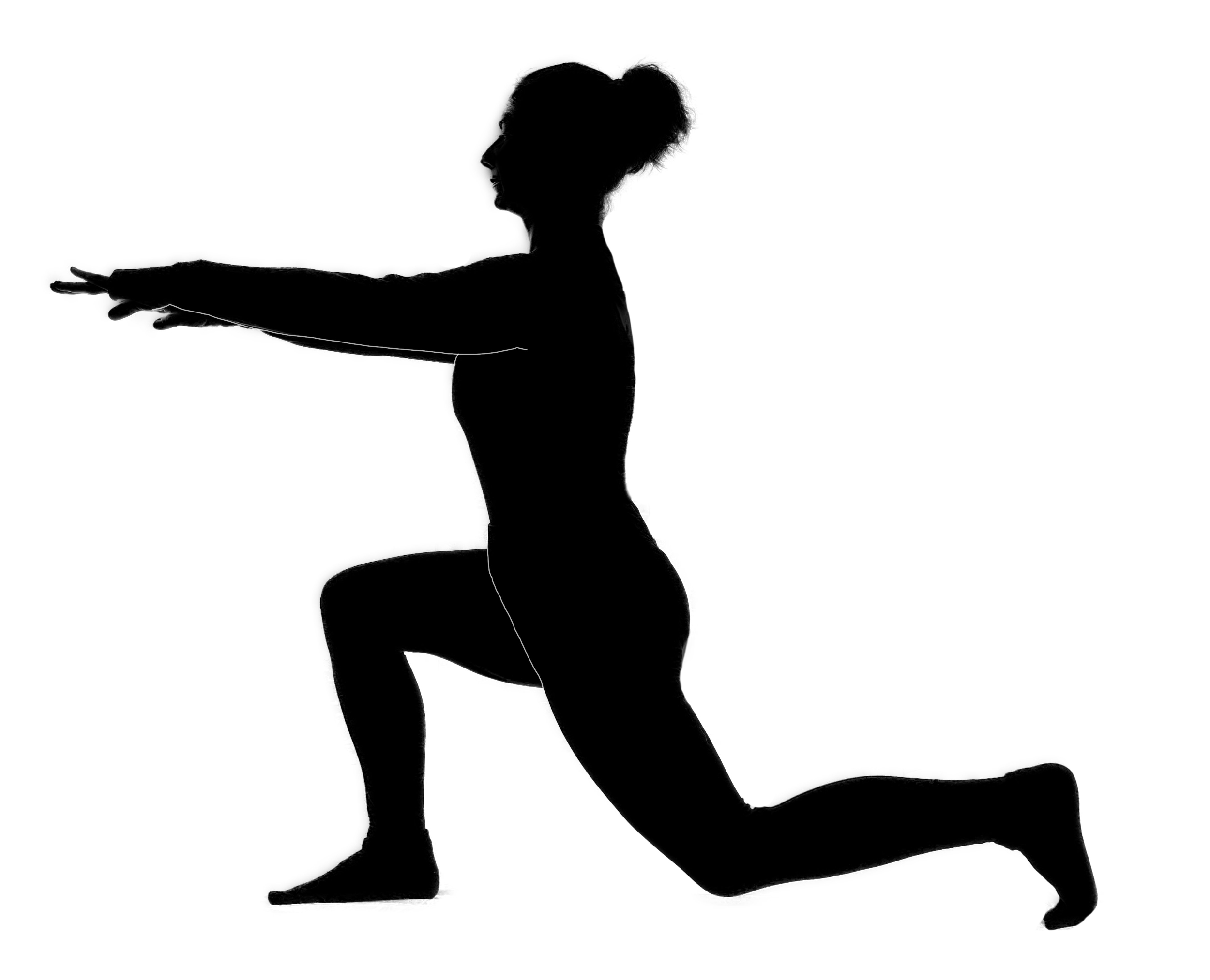 Woman doing lunge exercise